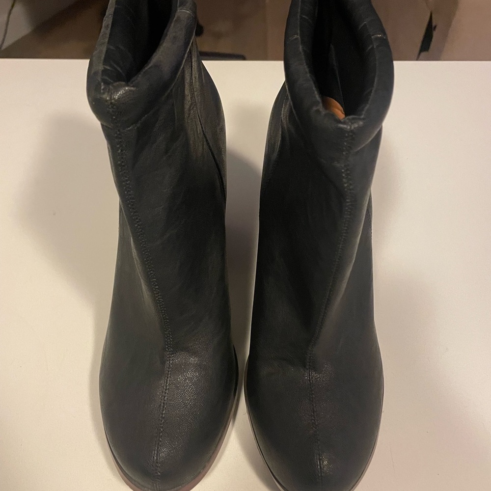Torrid Black Ankle Booties with Stretchy Upper